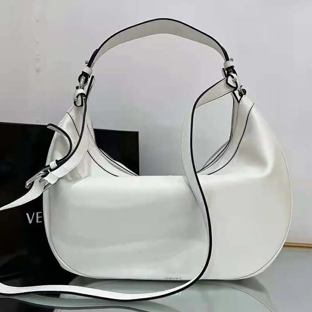Versace Repeat Hobo Bag for Women in White