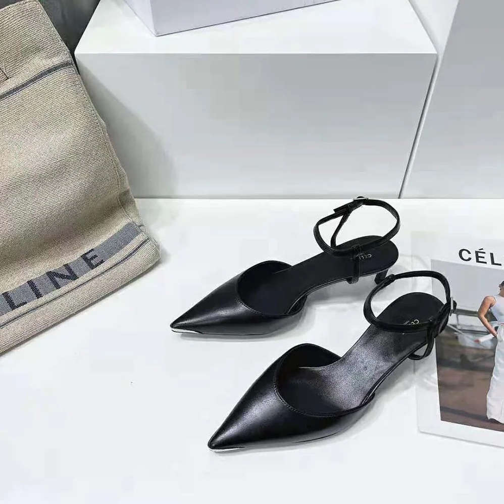 Celine Kitten Metal Toe Pump in Calfskin for Women in Black Celine Kitten Metal Toe Pump in Calfskin for Women in Black