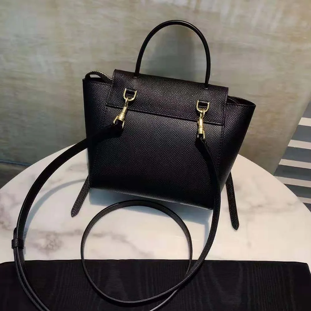 Celine Pico Belt Bag in Grained Calfskin for Women in Black