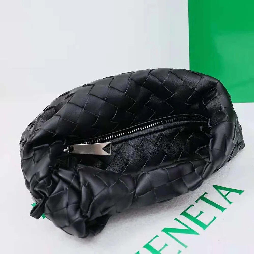 Bottega Veneta Mini Jodie in Lambskin Leather for Women in Black Bottega Veneta Mini Jodie in Lambskin Leather for Women in Black