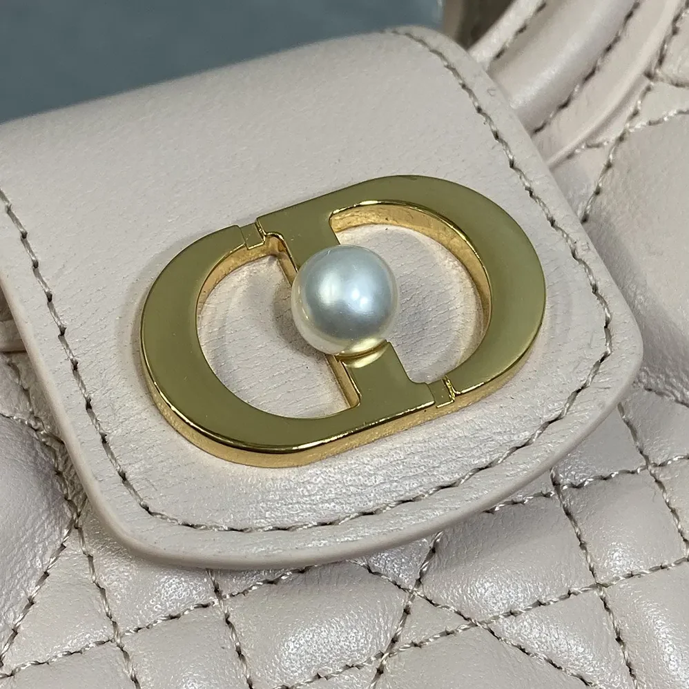 Dior Jolie Top Handle Mini Bag Powder Pink Cannage Lambskin for Women Dior Jolie Top Handle Mini Bag Powder Pink Cannage Lambskin for Women