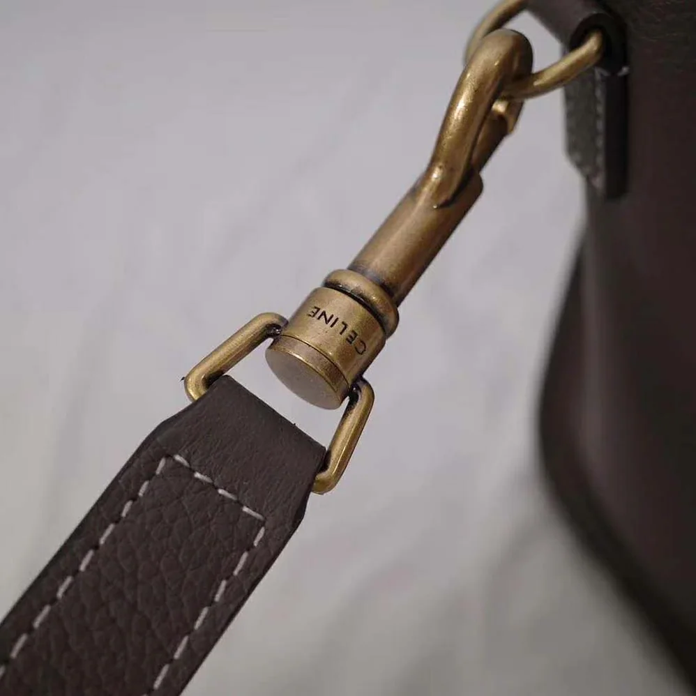 Celine Nano Luggage Bag in Drummed Calfskin for Women in Brown