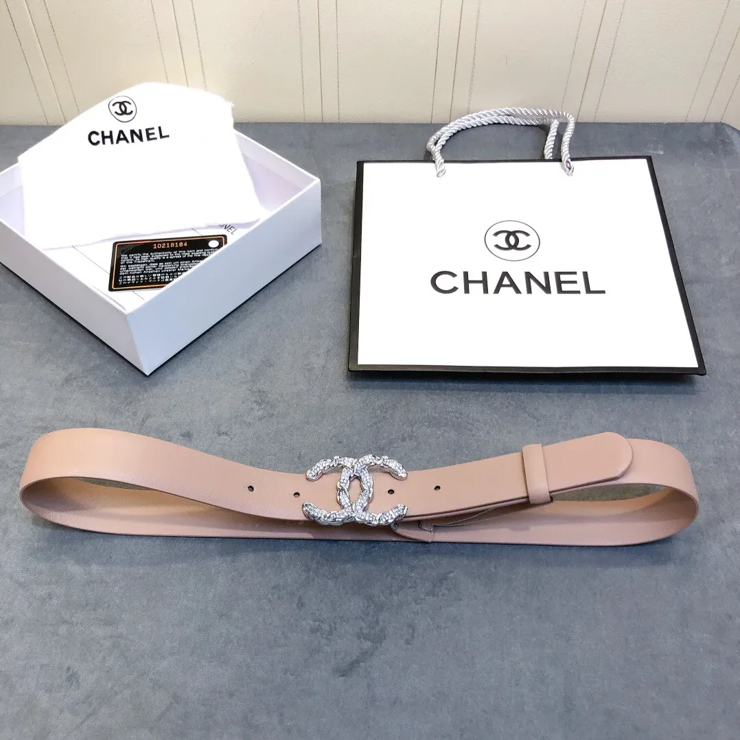 Chanel Belt With Double C Buckle Beige for Women