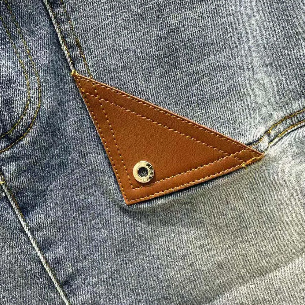 Fendi Blue Denim Skirt with a Medium for Women in Low Waistline