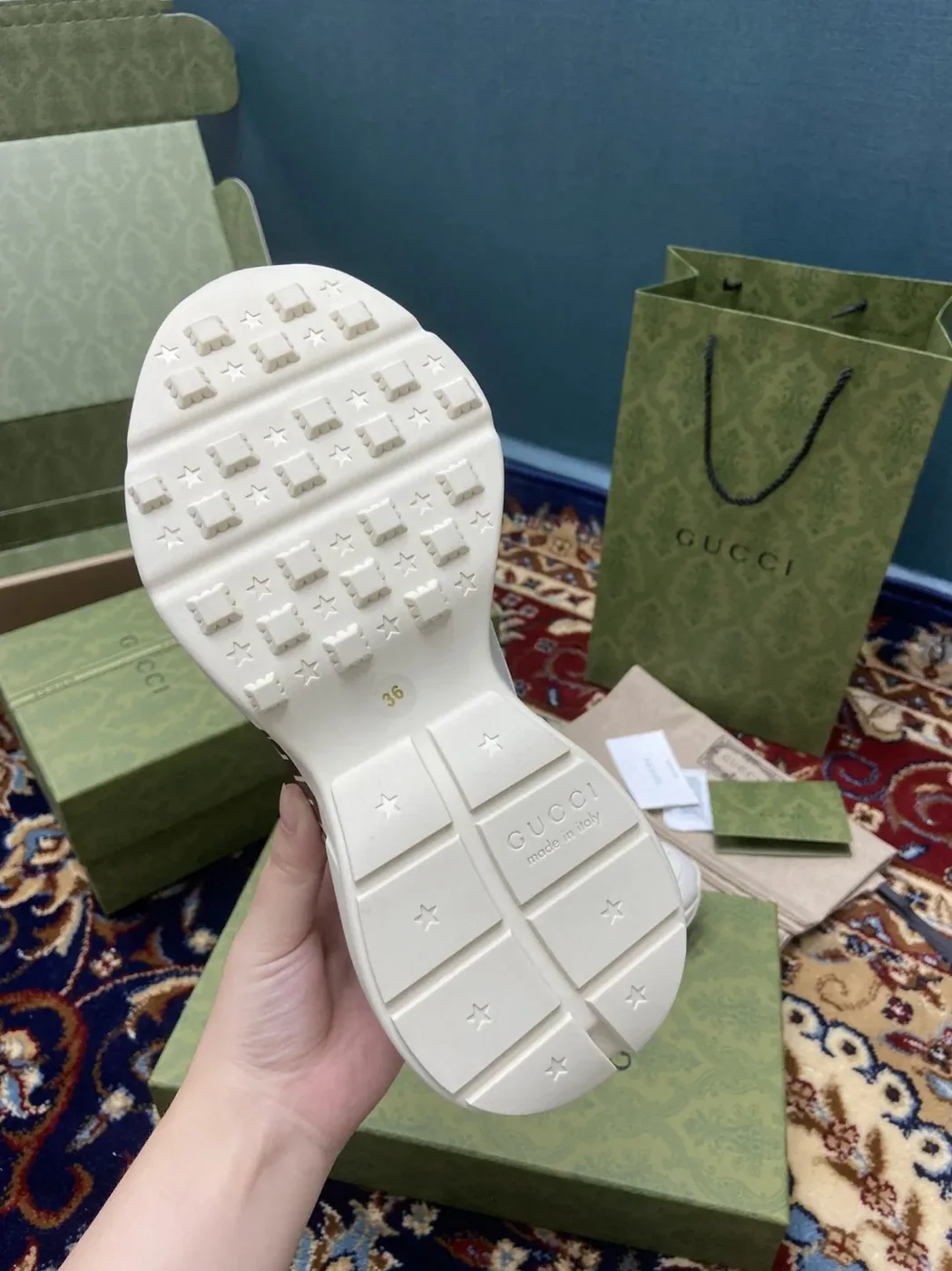 Gucci Rhyton Sneakers With Logo 1921 Gucci White Ivory for Men Gucci Rhyton Sneakers With Logo 1921 Gucci White Ivory for Men
