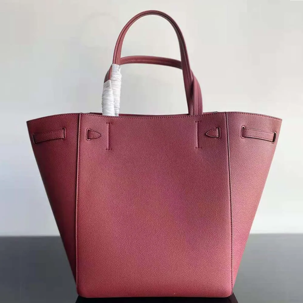 Celine Small Cabas Phantom in Soft Grained Calfskin for Women in Maroon Celine Small Cabas Phantom in Soft Grained Calfskin for Women in Maroon