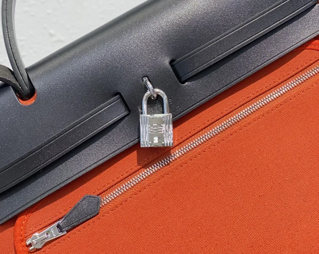 Hermes Herbag Zip Bag Red, Silver Toned Hardware Bag Hermes Herbag Zip Bag Red, Silver Toned Hardware Bag