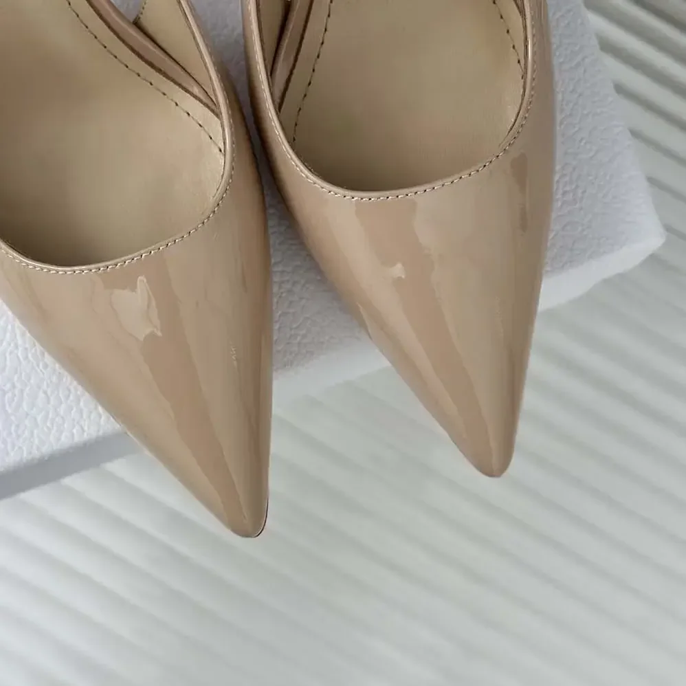 Dior Tribales Slingback Pump Nude Patent Calfskin for Women