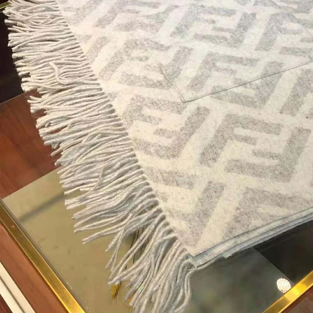 Fendi Gray Cashmere Poncho for Women