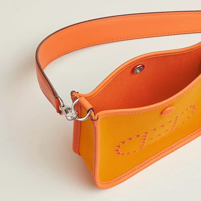 Hermes Neo Evelyne 16 Shoulder Bag in Light Orange Palladium Hardware