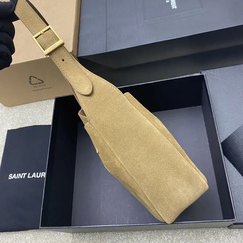 Saint Laurent YSL Le 5 à 7 Supple Baby in Suede for Women