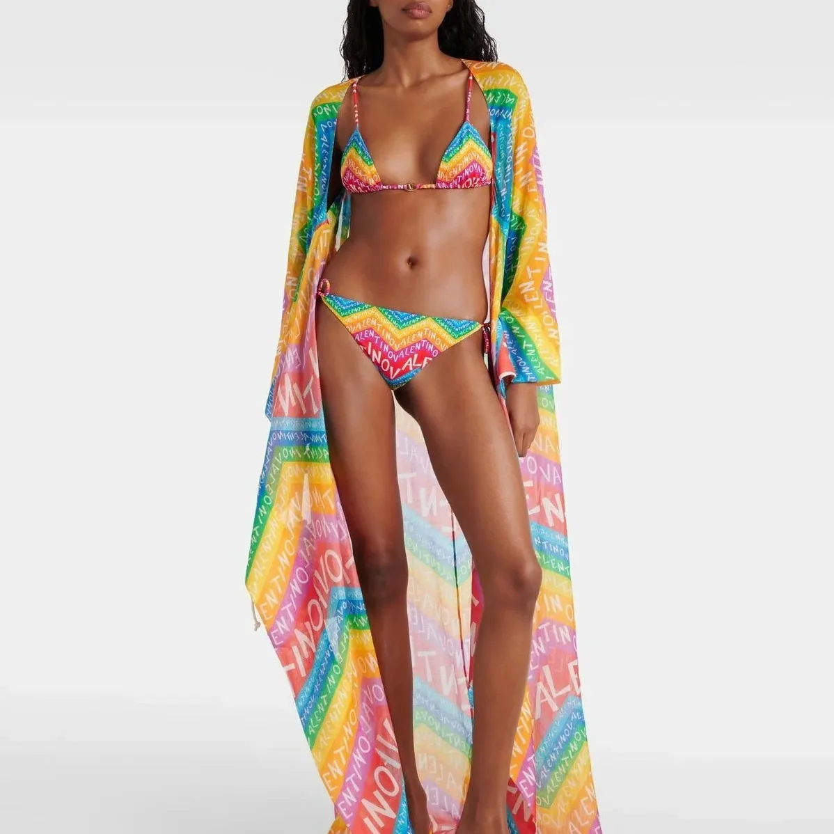 Valentino Chevron Lycra 24 Bikini Multicolor