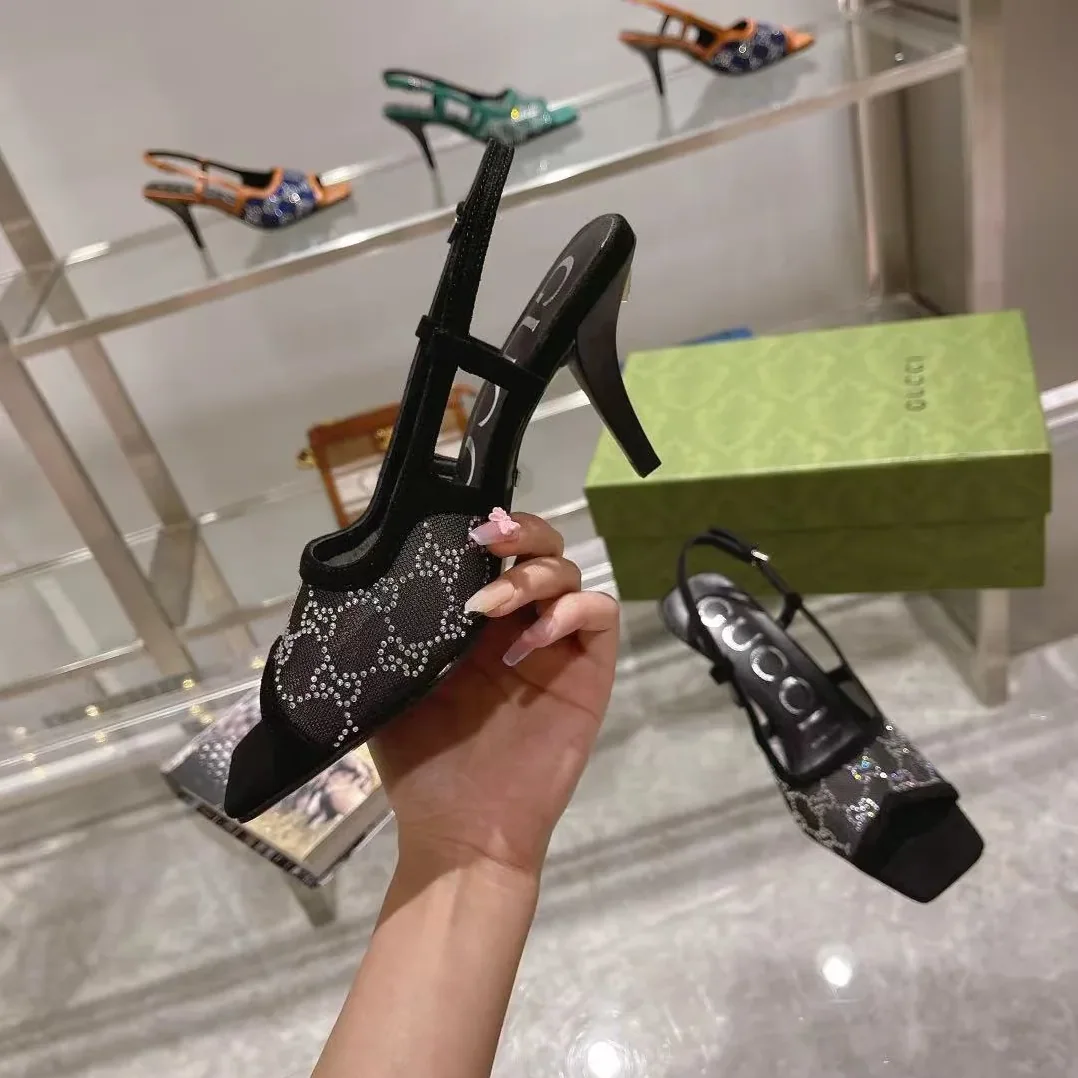 Gucci GG Slingback Mid for Women in Heel Pump Black