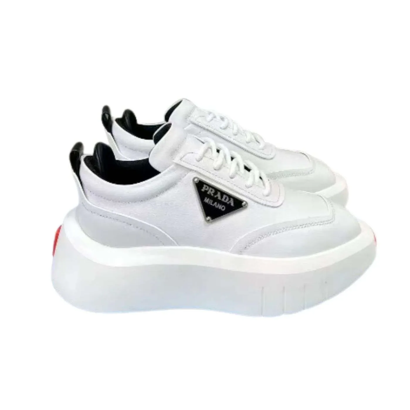 Prada Padded Sneakers White Prada Padded Sneakers White