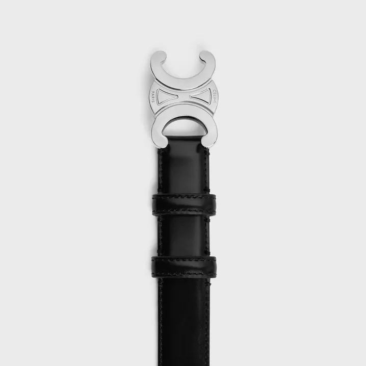 Celine Medium Triomphe Belt Black Celine Medium Triomphe Belt Black