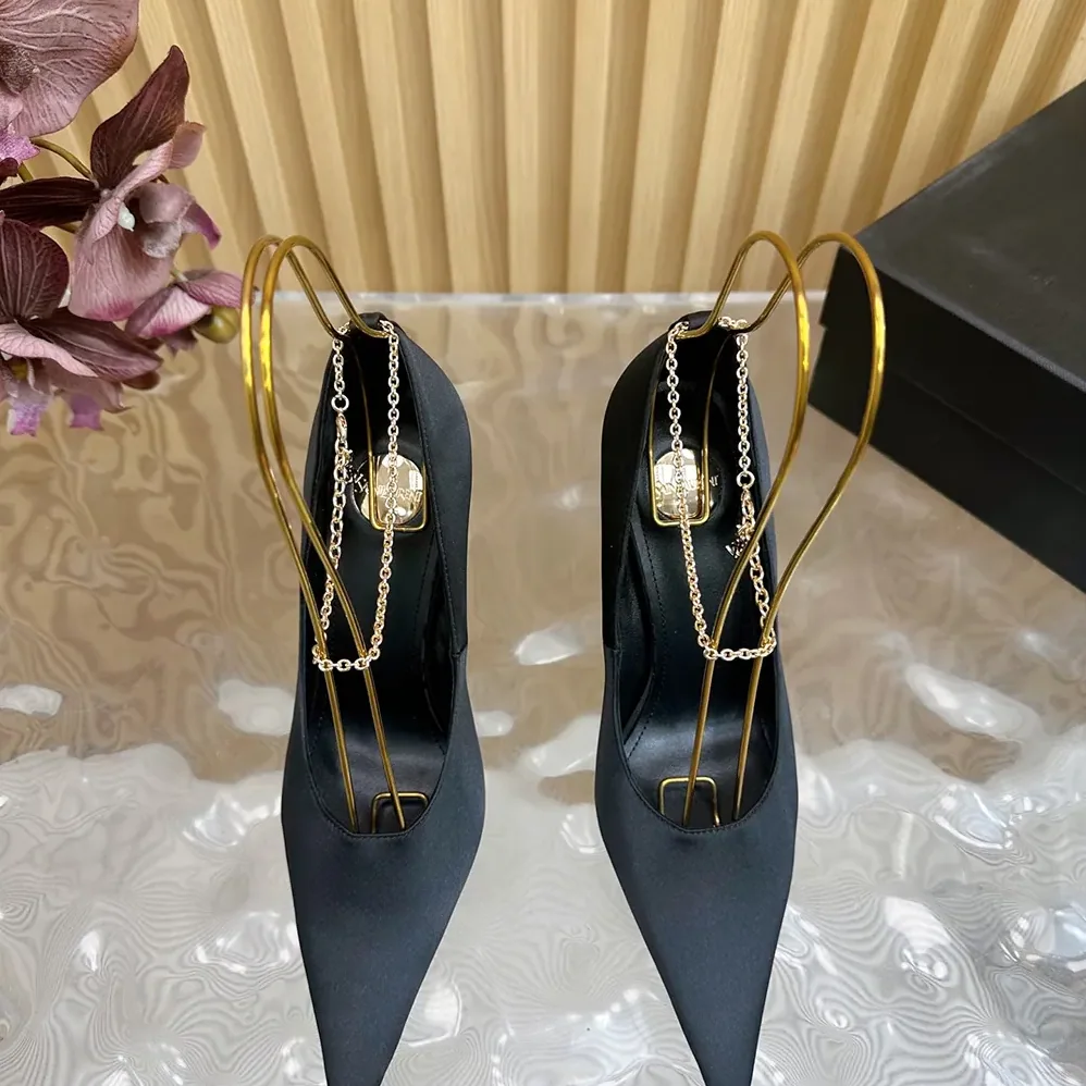 Saint Laurent YSL Regine Pumps in Satin Crepe for Women Saint Laurent YSL Regine Pumps in Satin Crepe for Women