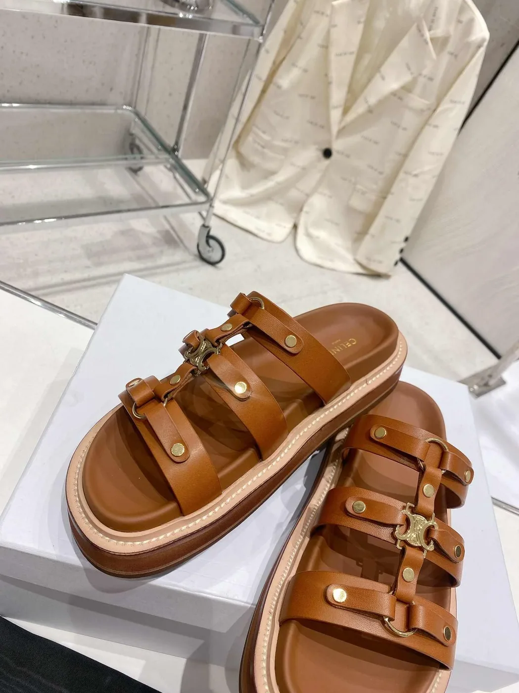 Celine Slides Tippi Black .38NO Celine Slides Tippi Black .38NO
