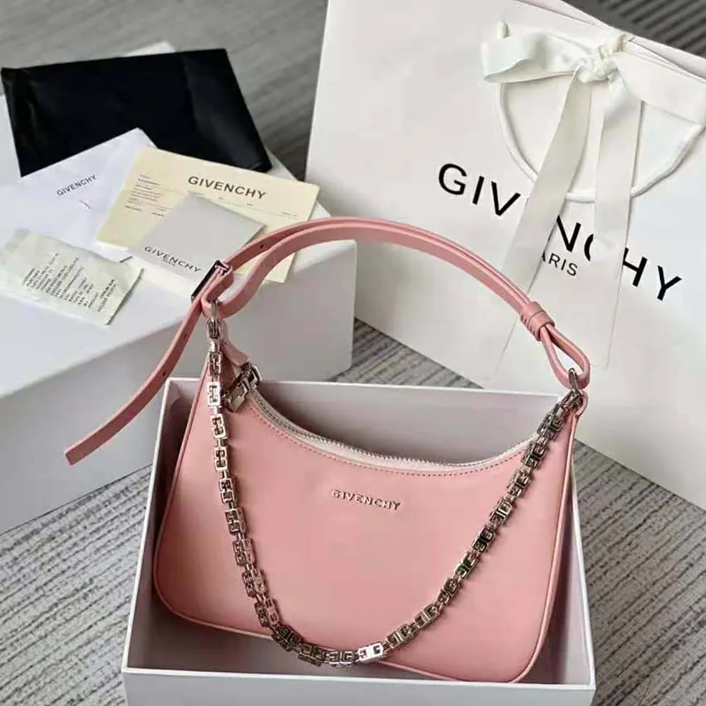Givenchy Small Moon Cut Out Bag in Leather for Women in Pink Givenchy Small Moon Cut Out Bag in Leather for Women in Pink