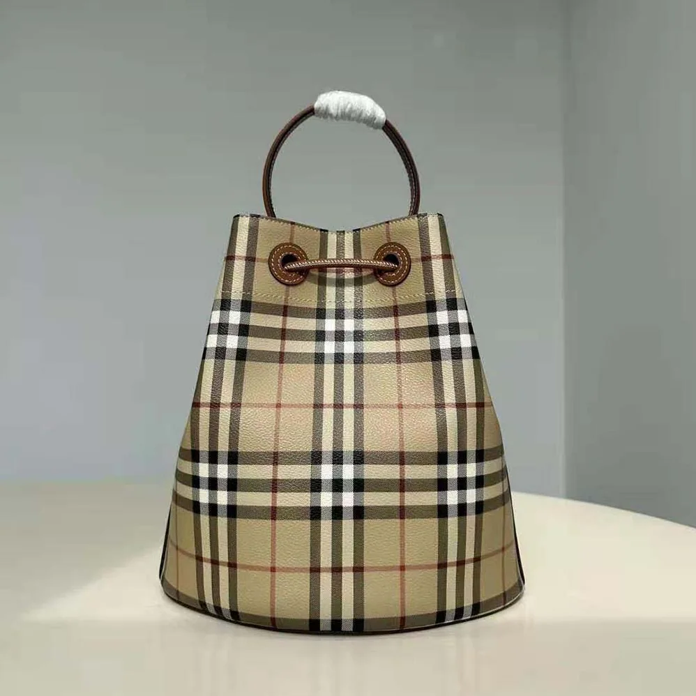 Burberry Small TB Bucket Bag for Women in Brown