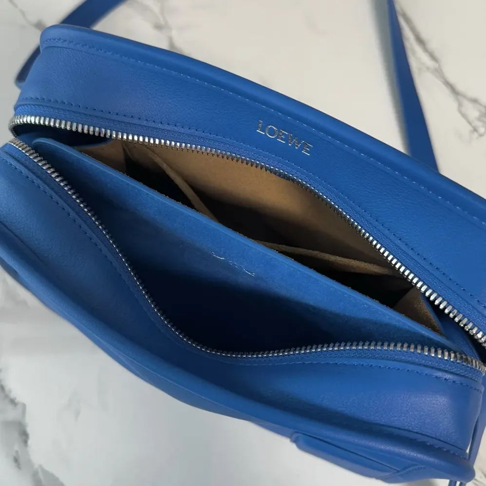 Loewe Small Amazona 180 Bag in Soft Calfskin for Women in Royal Azur