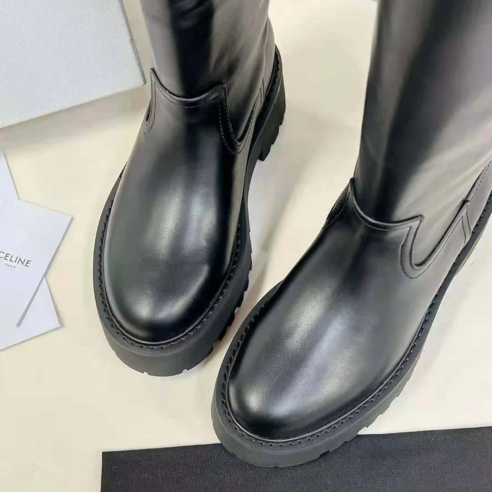 Celine Buckled High Boot in Calfskin for Women