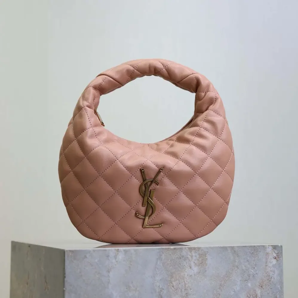 Saint Laurent YSL Icarino In Quilted Nappa for Women in Pink Saint Laurent YSL Icarino In Quilted Nappa for Women in Pink
