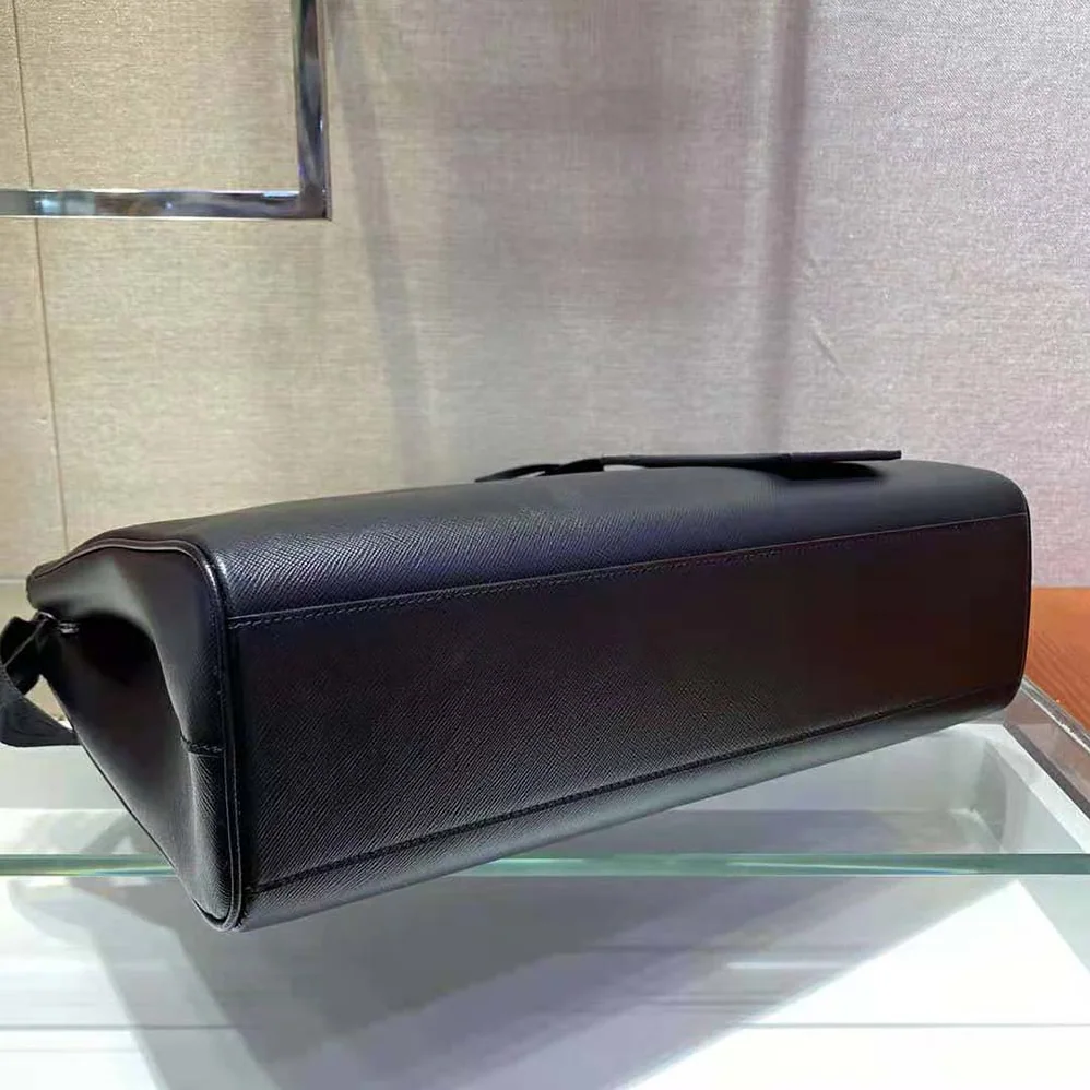 Prada Saffiano Leather Prada Galleria Bag for Men in Black