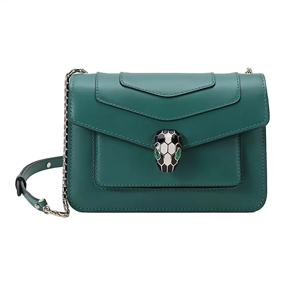 Bvlgari Mini Serpenti Forever East-West Shoulder Bag for Women in Green Bvlgari Mini Serpenti Forever East-West Shoulder Bag for Women in Green