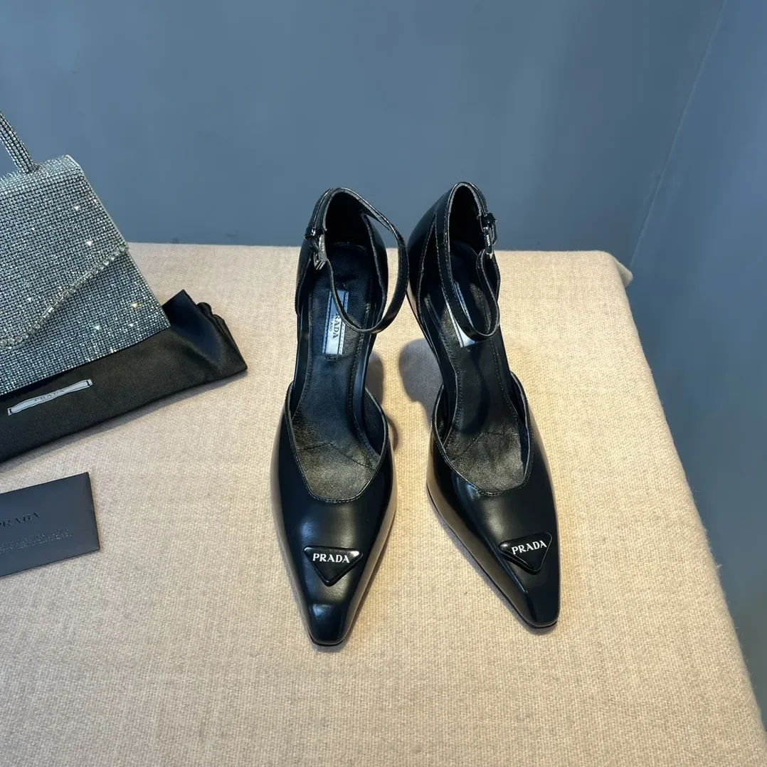 Prada Brushed Pumps Black / 1I982M_055_F0002_F_A095