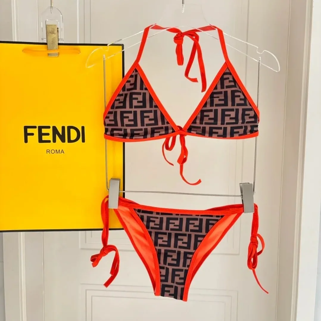 Fendi Monogram Bikini Brown in Orange