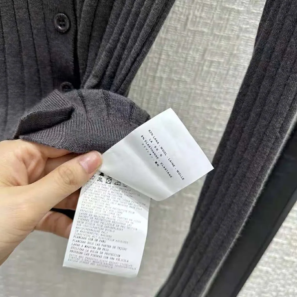 Prada Cashmere and Silk Cardigan with Collar for Women in Gray Prada Cashmere and Silk Cardigan with Collar for Women in Gray