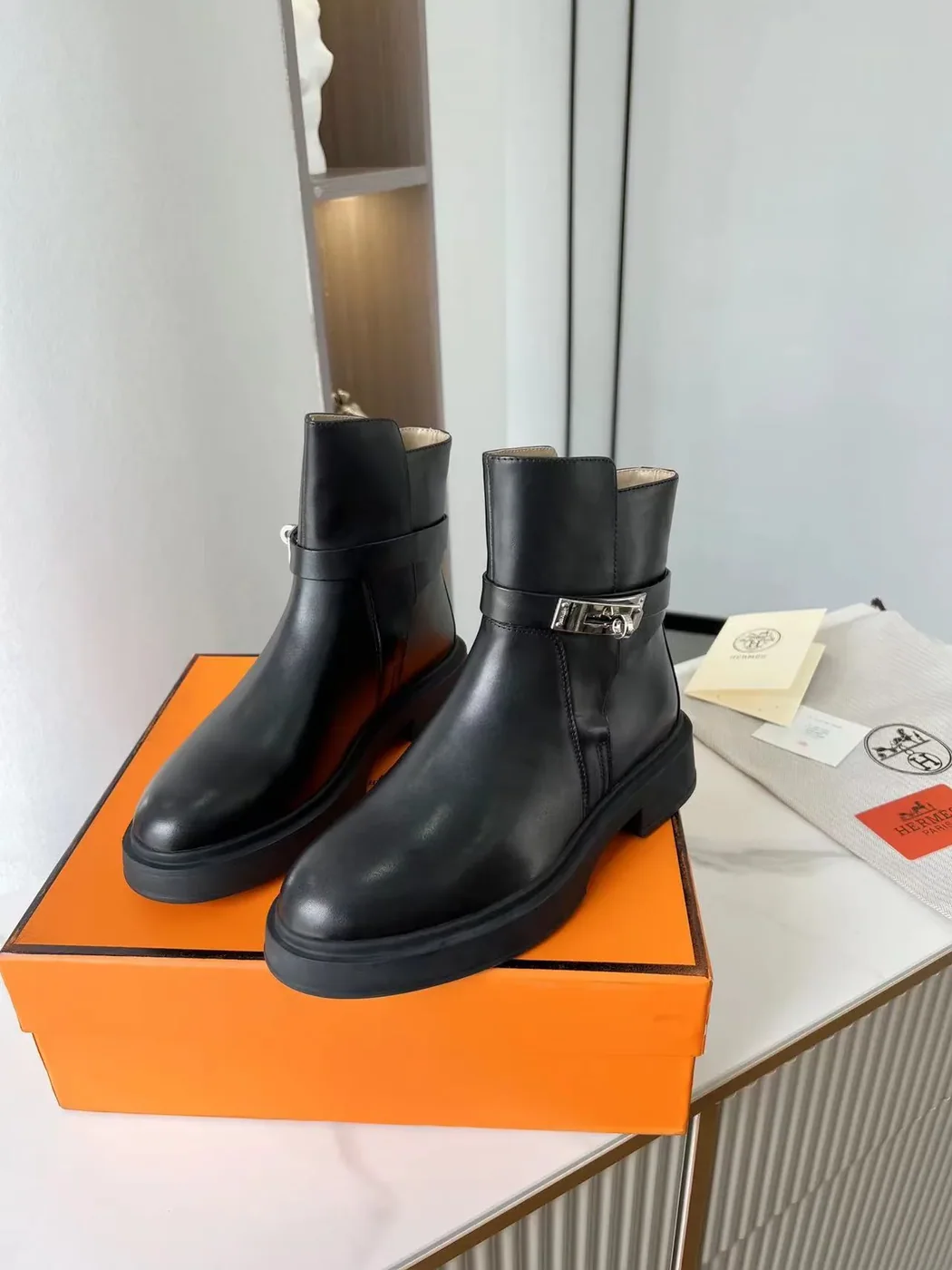 Hermes Veo Ankle Boots Black , Shoes Hermes Veo Ankle Boots Black , Shoes