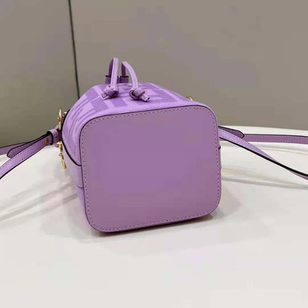 Fendi Mon Tresor Purple FF Canvas Mini for Women in bag