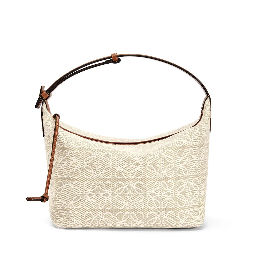Loewe Cubi Bag in Anagram Jacquard and Calfskin for Women Loewe Cubi Bag in Anagram Jacquard and Calfskin for Women