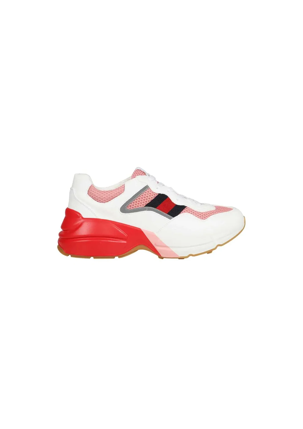 Gucci GG Rhyton Sneaker Pink And Red Gucci GG Rhyton Sneaker Pink And Red