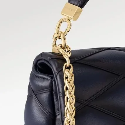 Louis Vuitton GO- Navy Blue Bag - 9.1 Inches/