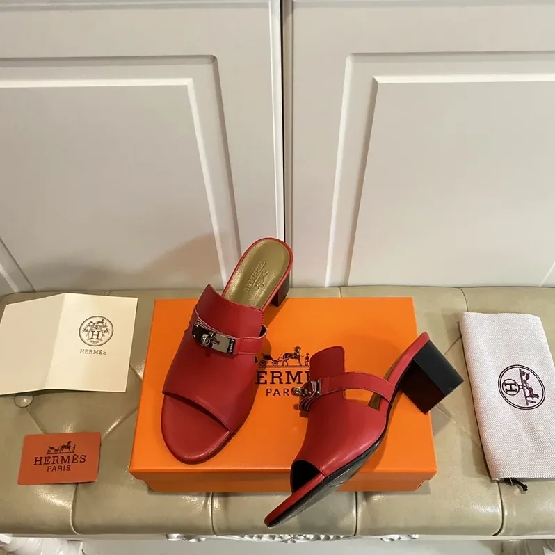 Hermes Candy Sandal Red , Shoes for Women