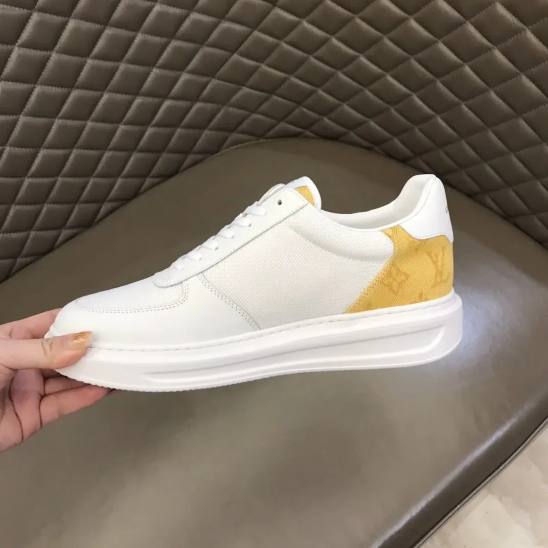 Louis Vuitton Rivoli Sneaker Monogram Metallic Canvas White in Yellow Louis Vuitton Rivoli Sneaker Monogram Metallic Canvas White in Yellow