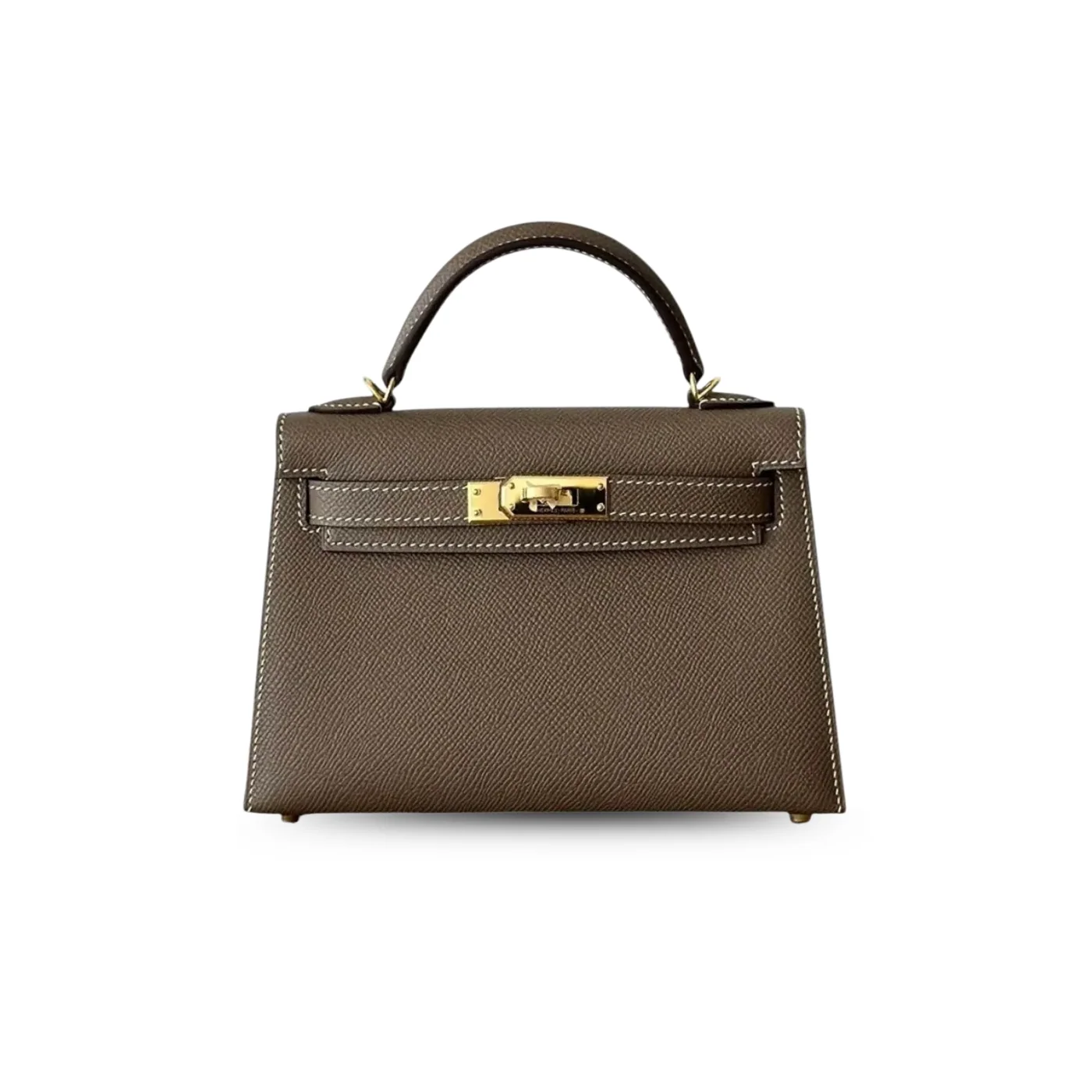 Hermes Kelly Mini Top Handle Bag / Etoupe Epsom Gold Hardware 's Hermes Kelly Mini Top Handle Bag / Etoupe Epsom Gold Hardware 's