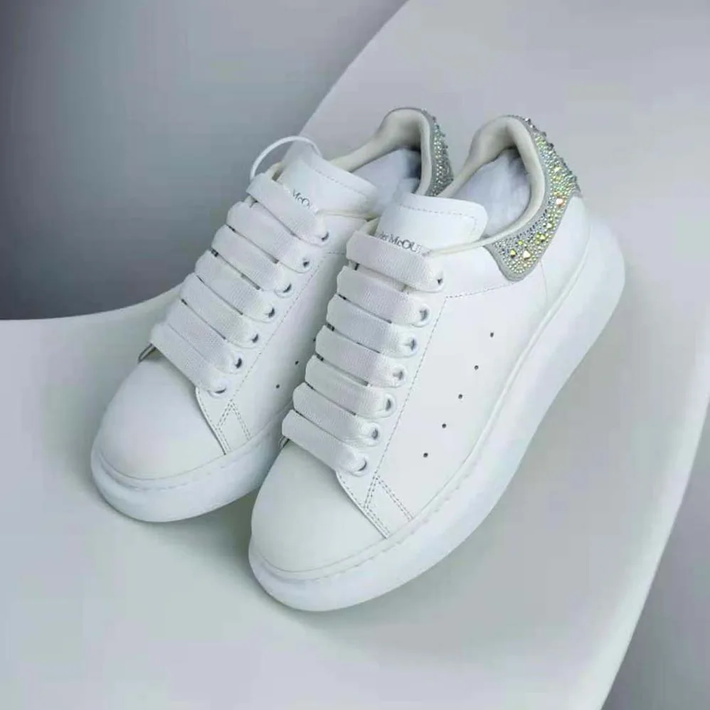 Alexander Mcqueen Oversized Sneaker in White for Women Alexander Mcqueen Oversized Sneaker in White for Women