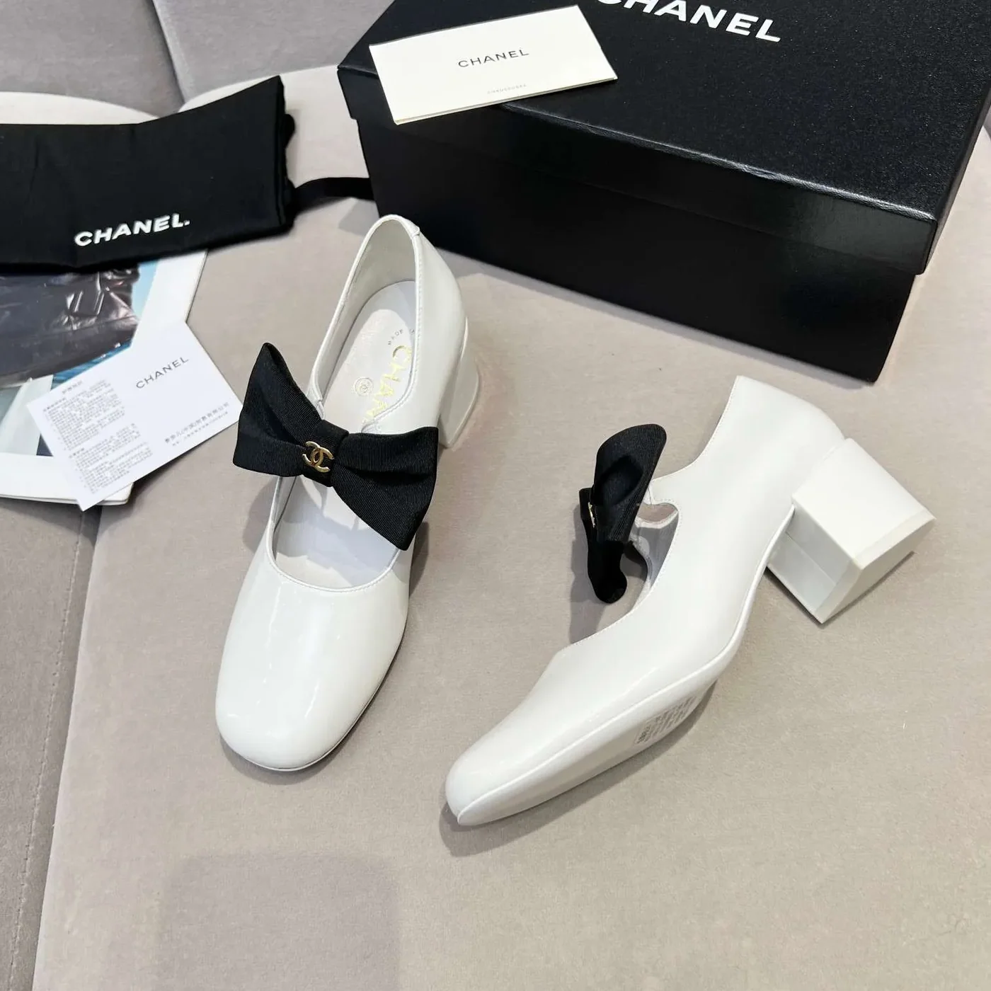 Chanel Bow Mary Jane White Chanel Bow Mary Jane White