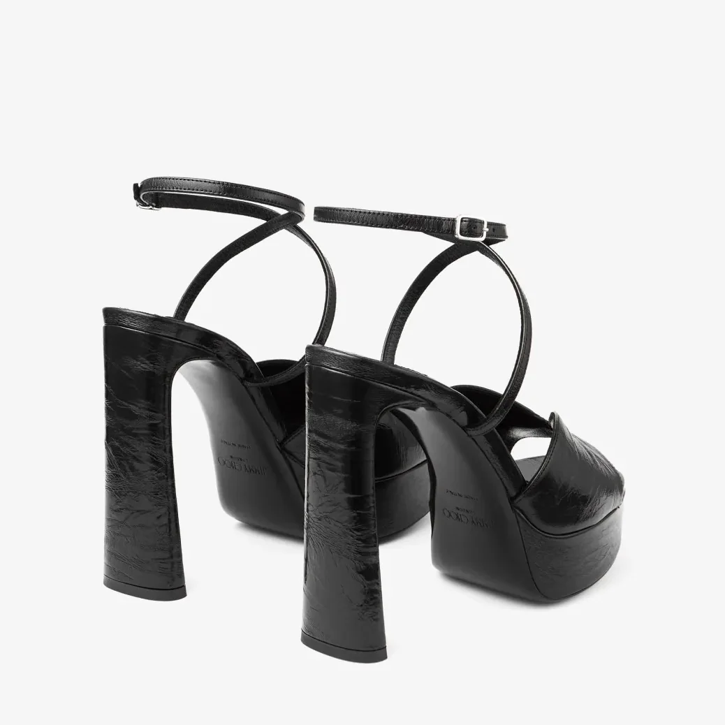 Jimmy Choo Karli Platform 125 Black KARLIPF125BYK