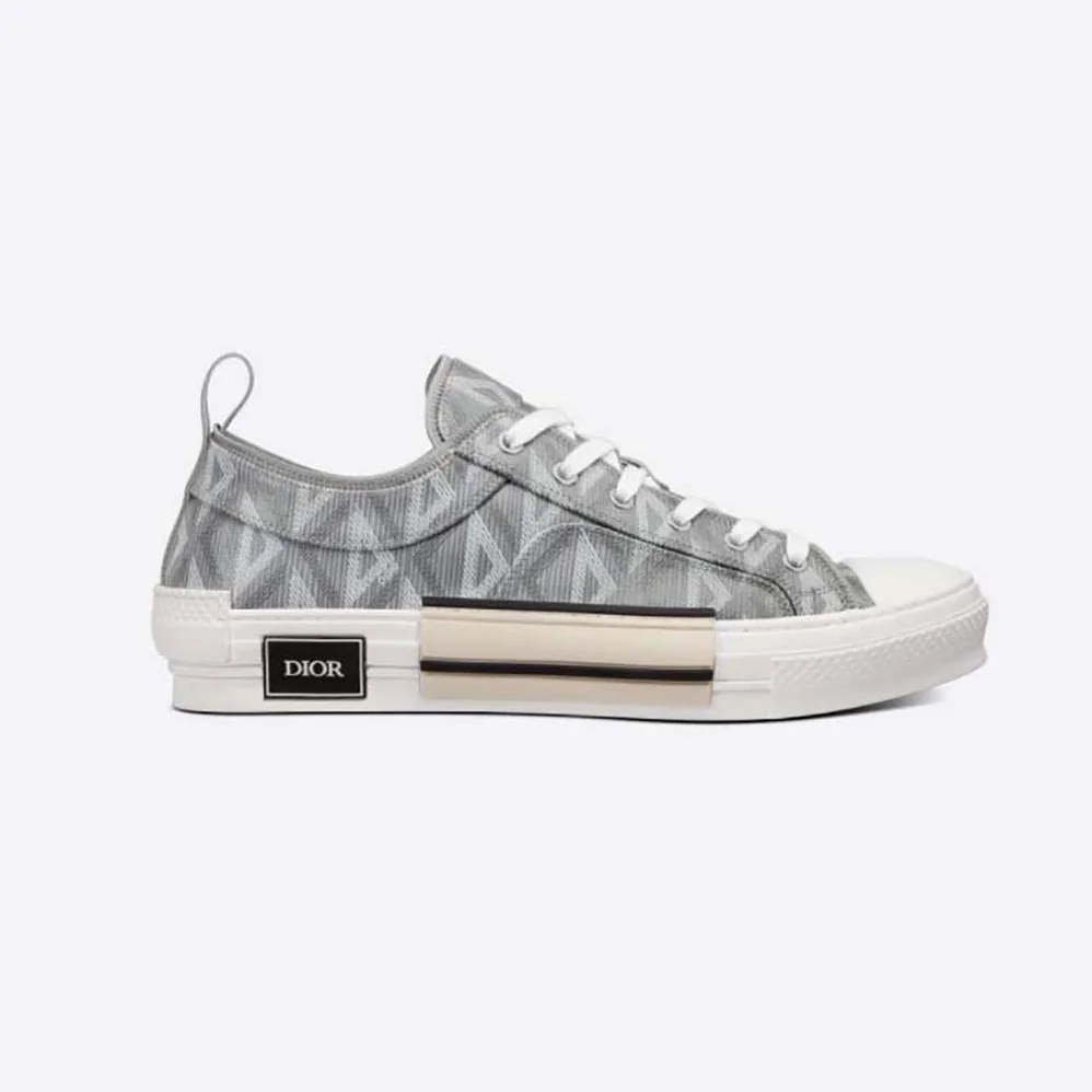 Dior B23 Low-Top Sneaker Dior Gray CD Diamond Canvas for Unisex Dior B23 Low-Top Sneaker Dior Gray CD Diamond Canvas for Unisex