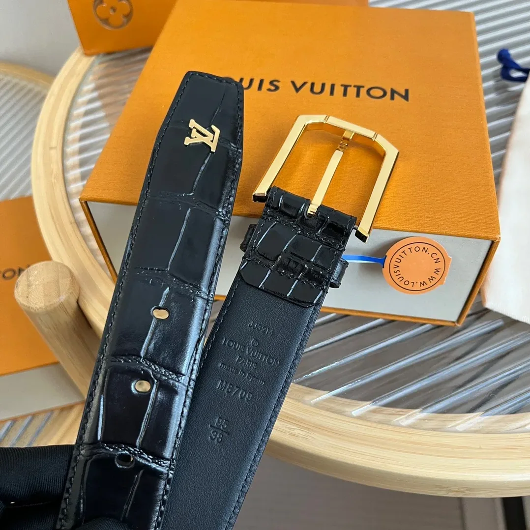 Louis Vuitton Heritage Belt Black