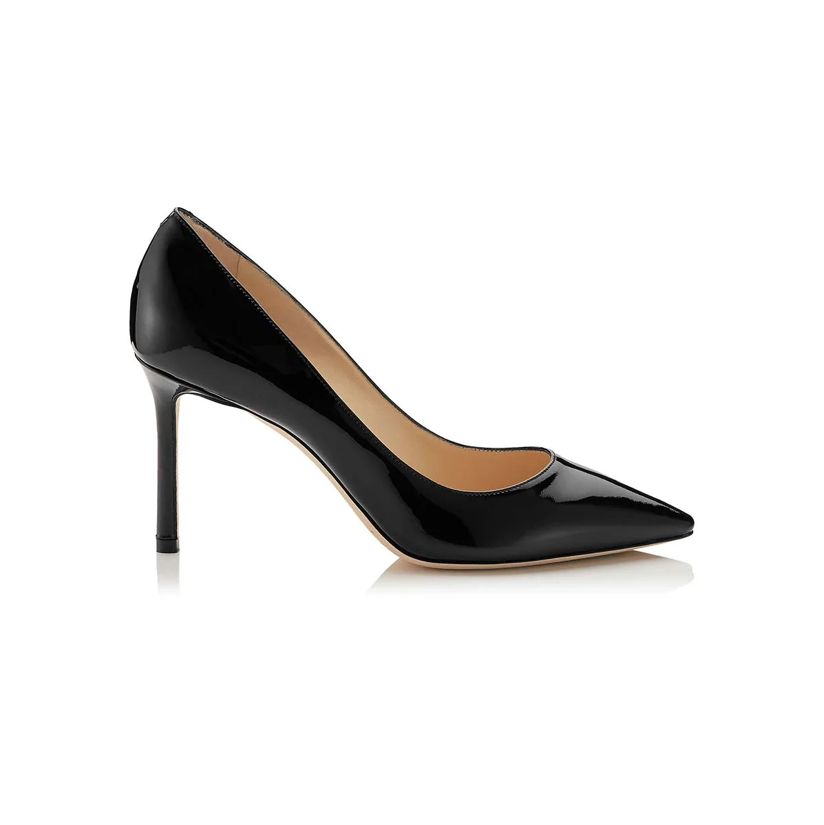 Jimmy Choo Romy 85 Patent Leather Pointy Toe Pumps Shoes for Women in Black Jimmy Choo Romy 85 Patent Leather Pointy Toe Pumps Shoes for Women in Black