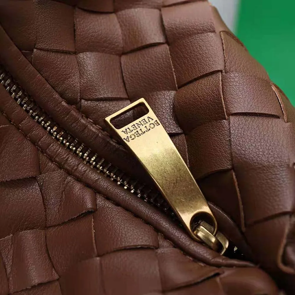 Bottega Veneta Mini Jodie in Lambskin Leather for Women in Brown Bottega Veneta Mini Jodie in Lambskin Leather for Women in Brown