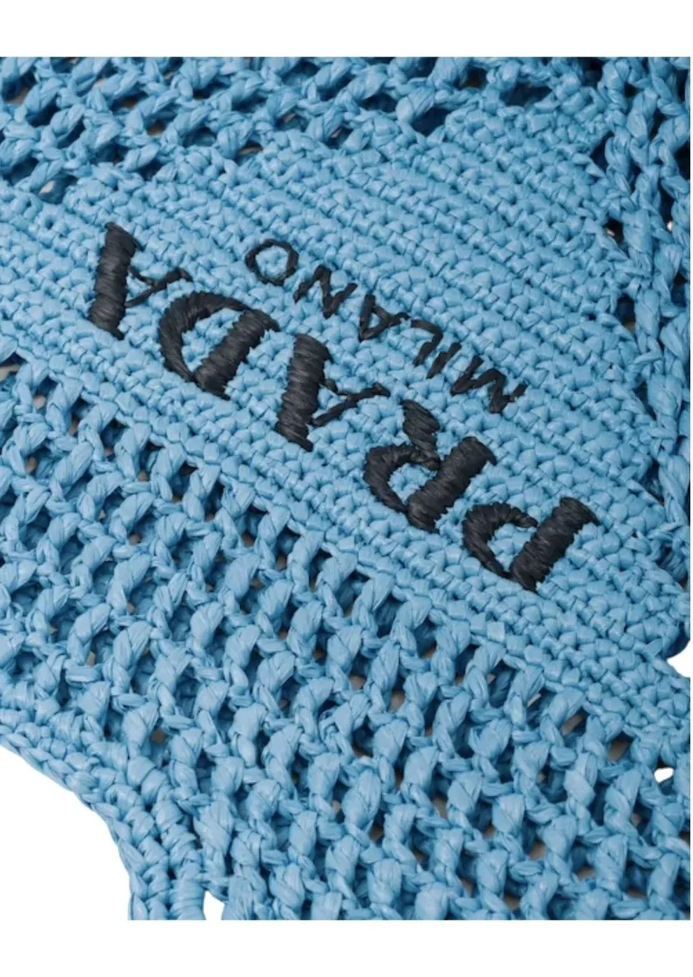 Prada Raffia Tote Bag Blue 1BG424_2A2T_F0076_V_OOO Prada Raffia Tote Bag Blue 1BG424_2A2T_F0076_V_OOO