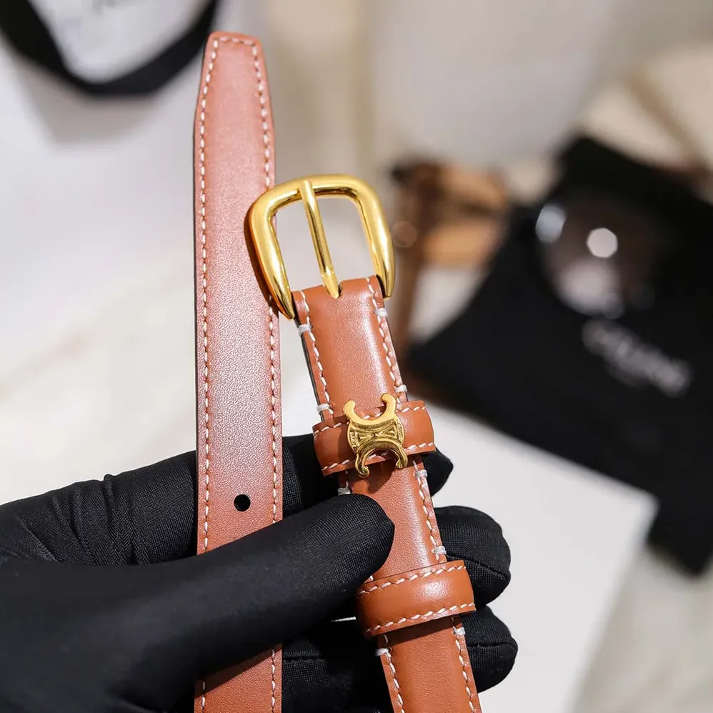 Celine Vivienne Belt 25Mm In Natural Calfskin for Women in Tan Celine Vivienne Belt 25Mm In Natural Calfskin for Women in Tan