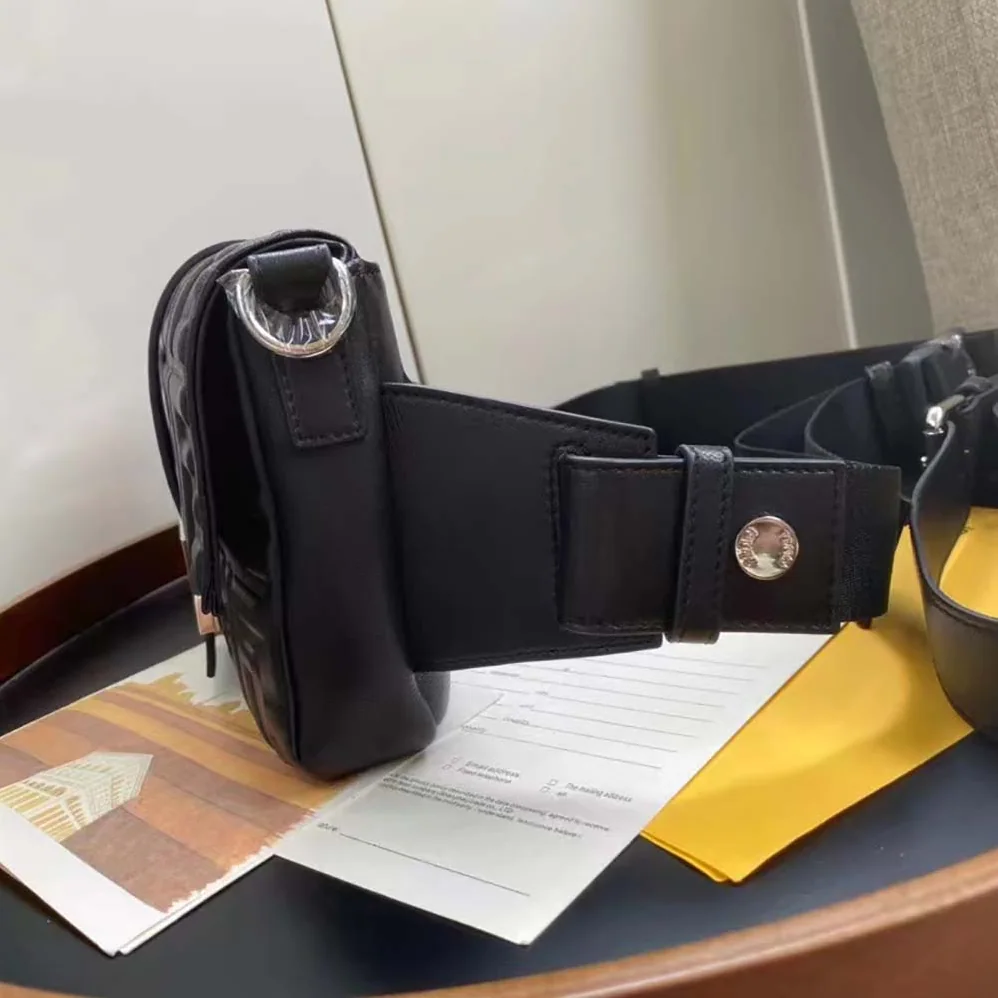 Fendi Baguette Black Calf Leather Bag for Men