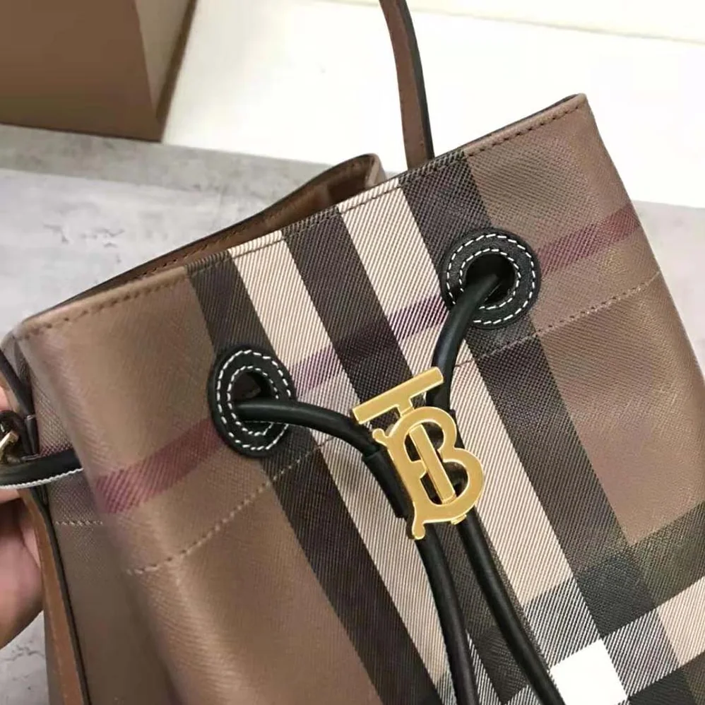 Burberry Mini TB Bucket Bag in Calf Leather for Women Burberry Mini TB Bucket Bag in Calf Leather for Women